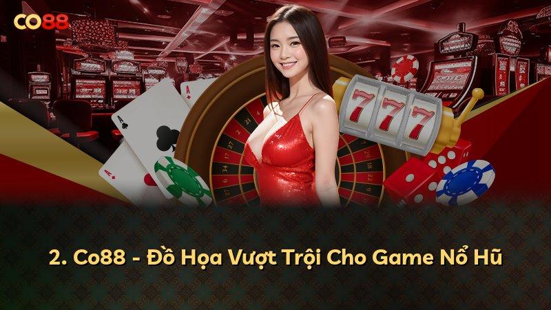 2. Co88 - Đồ Họa Vượt Trội Cho Game Nổ Hũ